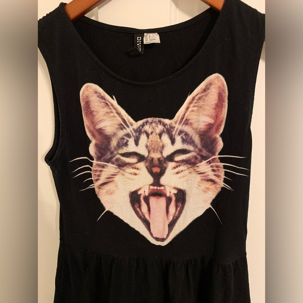 H&M cat skater dress